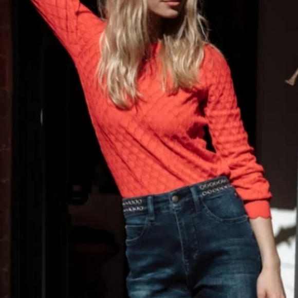 Vince Camuto Women's Sweater, Cotton/Viscose/Modal, Coral/Pink, Petite XS - Picture 7 of 11